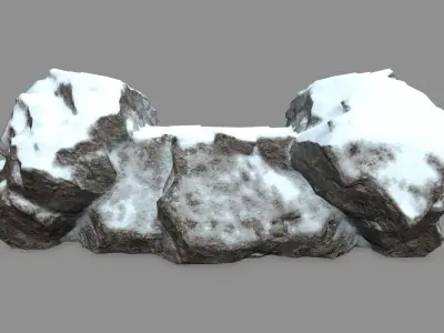 Rock  Gate  Low-poly 3D model