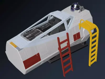 Model-X Cockpit Diorama 1-12 3D print model