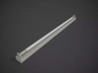 Tube Light Low-poly 3D model
