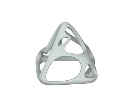 SciFi Cube Object No 57742 Low Poly Shape Low-poly 3D model