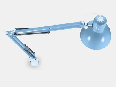 TERTIAL Work lamp 1 Low-poly 3D model
