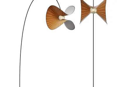 roche bobois mariposa floor lamp arc 3D model