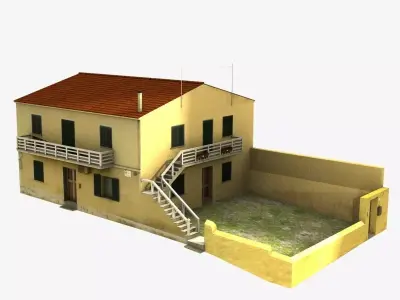 Village Home  N-E Low-poly 3D model