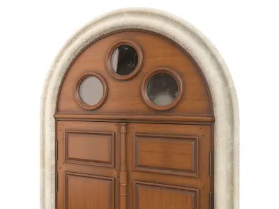 Entrance classic door 56 3D model