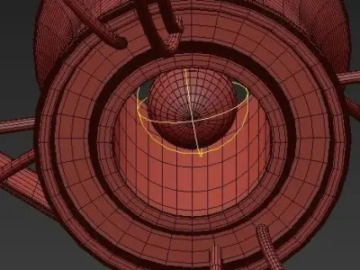 Calligraphy 1 Light Geometric Pendant 3D model
