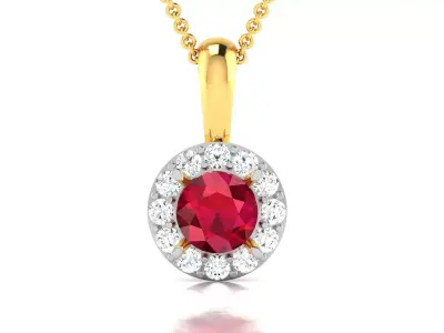 Solitaire Pendants  3D print model 7