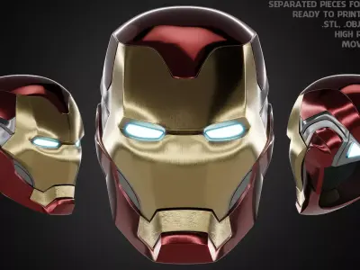 Iron Man Mark 85 Helmet for Cosplay  3D print model