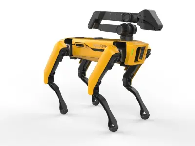Boston Dynamics Spot Handle Yellow 3D model
