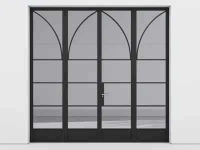 Aluminium door 336 3D model