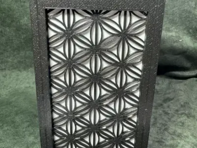 Kumiko Japanese Shoji Lantern - Shippo-kikkou 3D print model