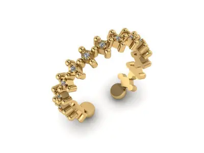 Ring - Gold - Silver 3D print model