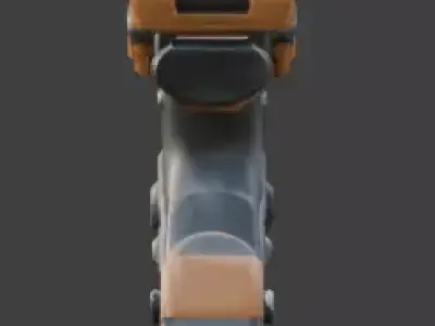 Modular Sci-Fi Tactical Multi-Tool 3D Model Low-poly 3D model