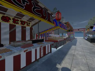 Japan Festivals Unity Ready 3D model