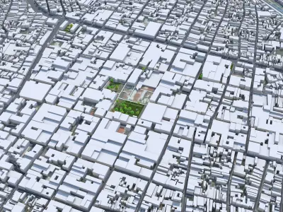 Leon de los Aldama Guanajuato Mexico 35km AI Low-poly 3D model