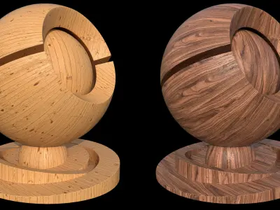 150 Unique Wood Smart Material Bundle Texture