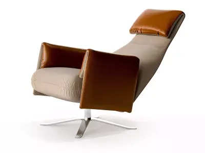 Senator Armchair and Ottoman 3D model