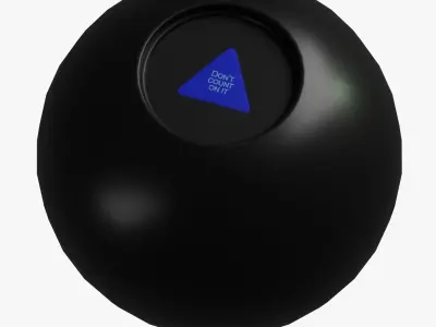 Magic 8 Ball Low-poly 3D model