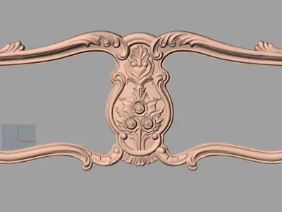 Bed 3D relief models STL Files used for CNC Router E1005 3D model