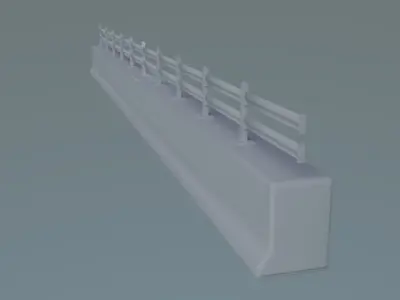 Guardrail for the Upper Section of Concrete 3D print model