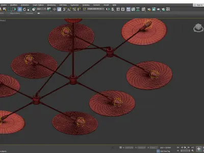 Constellation Chandelier Low-poly 3D model