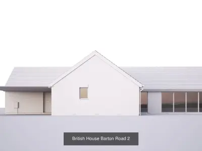 British House Barton Road collection 3D Model Pack