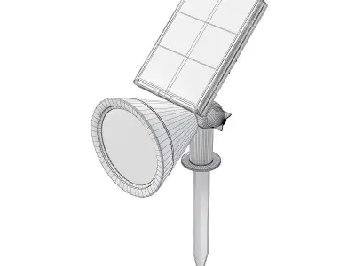 Sun Powered Exterior Halogen 3D Model 3D model