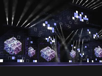 Event stage 11 design 3D model