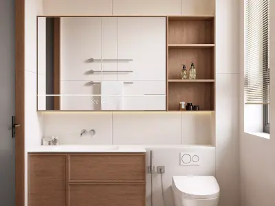 Modern Minimalist Bathroom 038 3D model