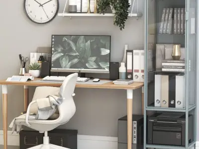 Office workplace 115 3D model