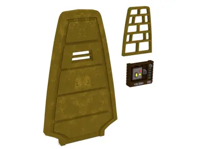 Jabbas Prison door 1-18 scale Kenner Hasbro 3D print model