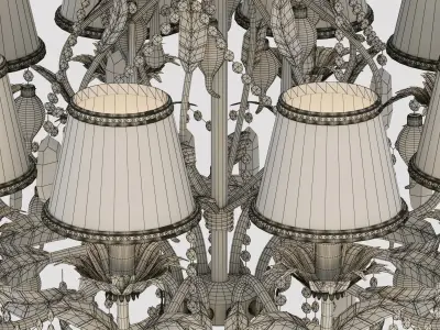 Pataviumart chandelier 3D model