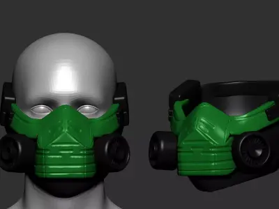 helmet high poly sculpt 3d printable  3D model 148