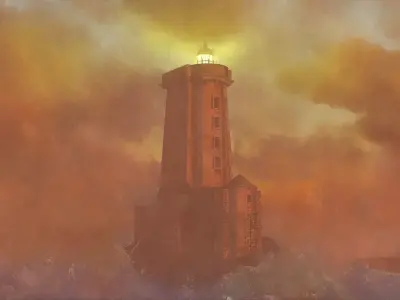 The Triagoz Lighthouse 3D model