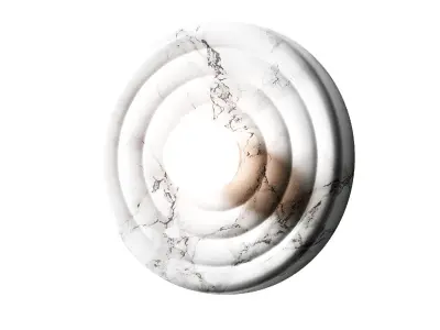 Wabi sabi round wall light 3D model