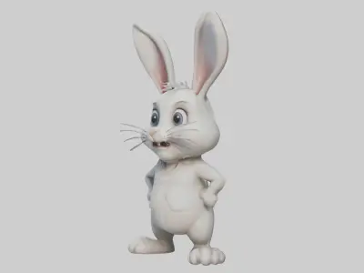 Cartoon Rabbit 3D model 12