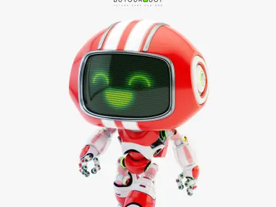 Lovely robot - friendly toy companion II  3D model