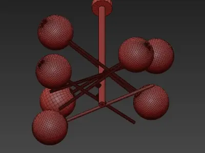 Bolle hanging lamp Gallotti 3D model