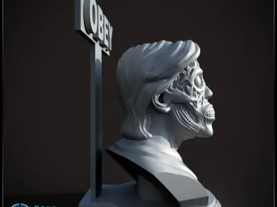 They Live Bust Pose 2 - 3D print model