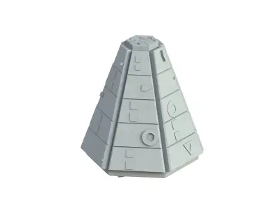 Sci Fi Object No 2759 Low Poly Low-poly 3D model
