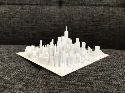 NEW YORK CITY - MANHATTAN 3D print model