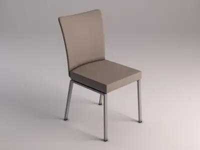 CHAIR---Microfiber and plastic 3D model