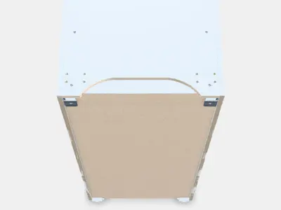METOD High cabinet frame for fridge-oven 1 Low-poly 3D model