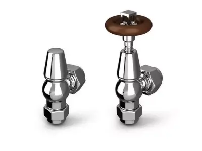 Metallic Outlet Valve 3D model