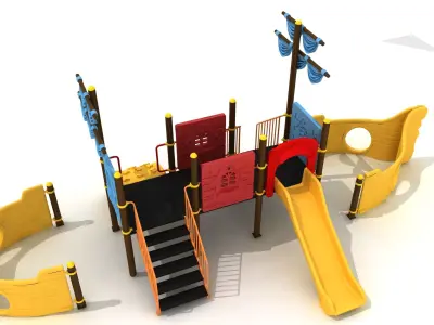 Metal Ship Concept Playkid 039 3D model