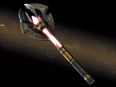 Spider Light Mace 3D print model