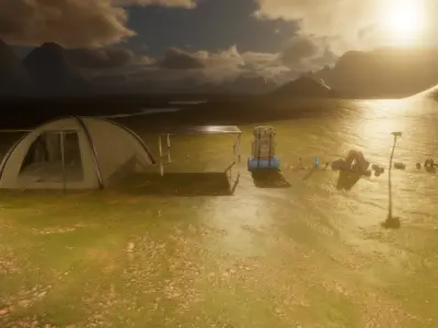 Survival Camp Props Pack - Game Ready Low-poly 3D model