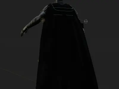 Dark Knight Batman 3D Model Rigged PBR Superhero FBX OBJ Blender Low-poly 3D model