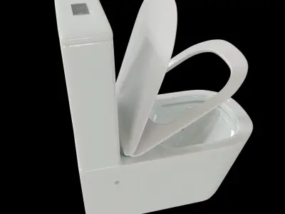 Bathroom Commode Low-poly 3D model