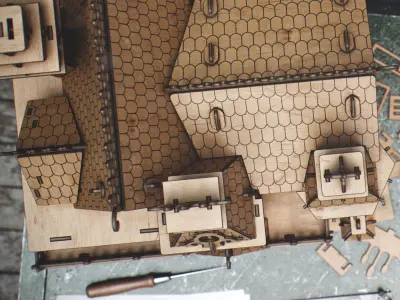 Crafting the Fantasy Villa 3D model