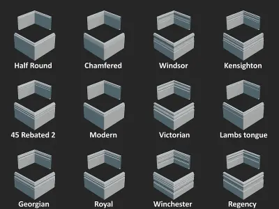 Interior Edging Pack 3D model